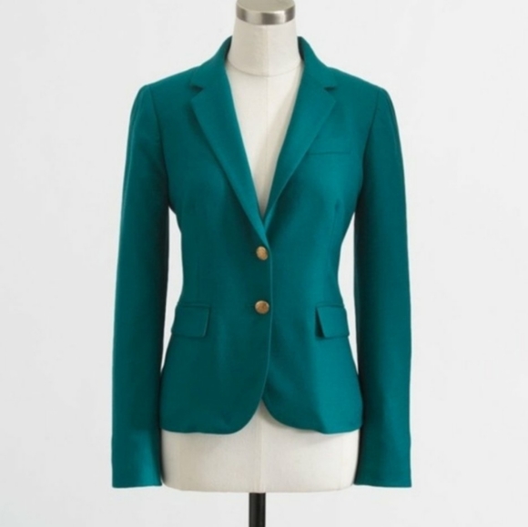 J. Crew teal blazer - Picture 1 of 10